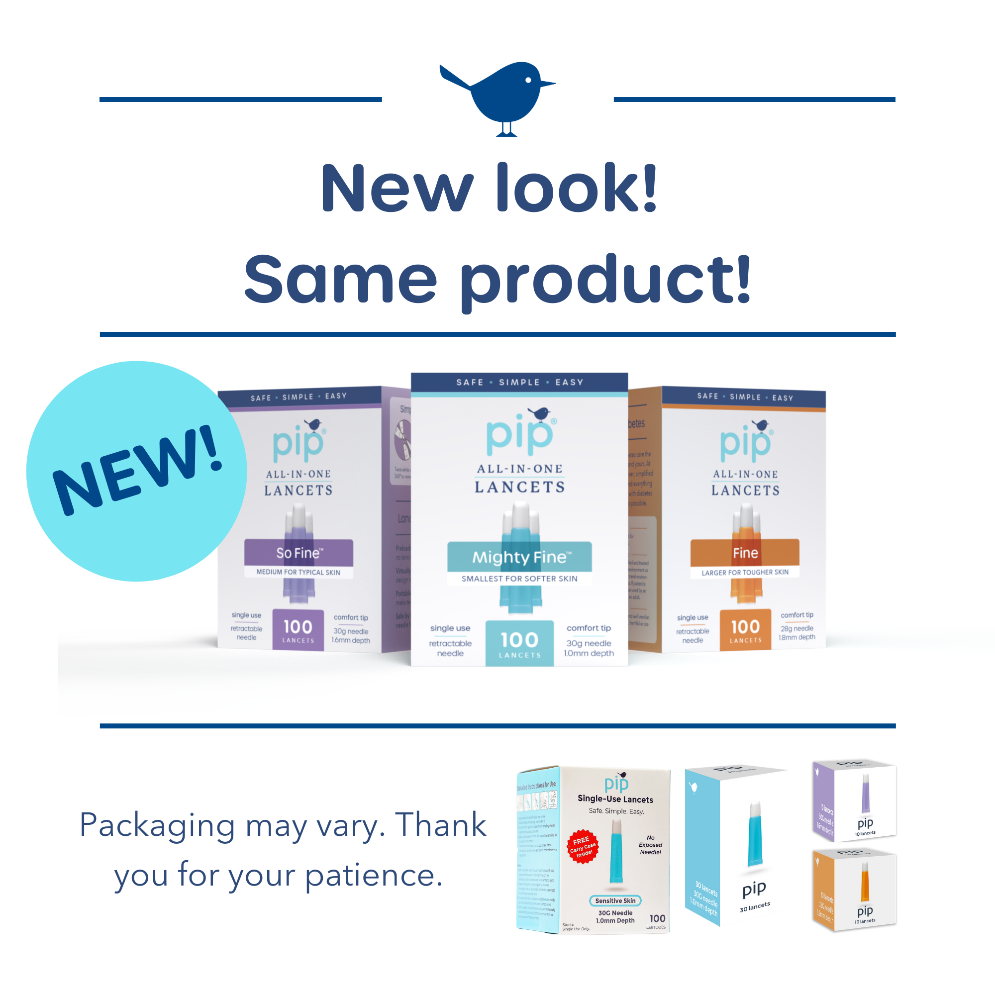 Pip All-In-One Diabetes Lancets