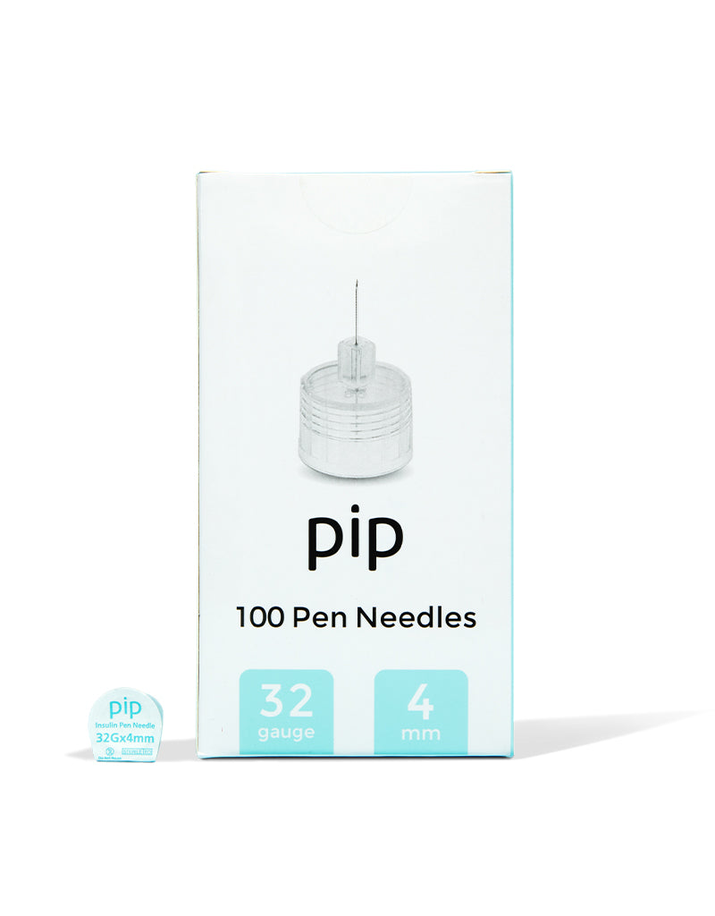 Pip Insulin Pen Needles (32G 4mm) 100 Pieces Australia