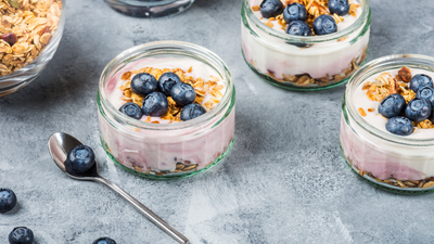 Savoring Health: Diabetic-Friendly Fresh Berry Parfait with Greek Yogurt and Nuts
