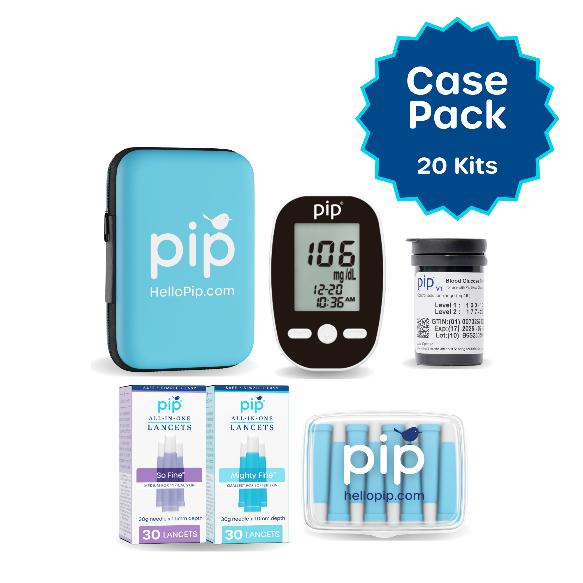 Pip Diabetes Kit Case Pack
