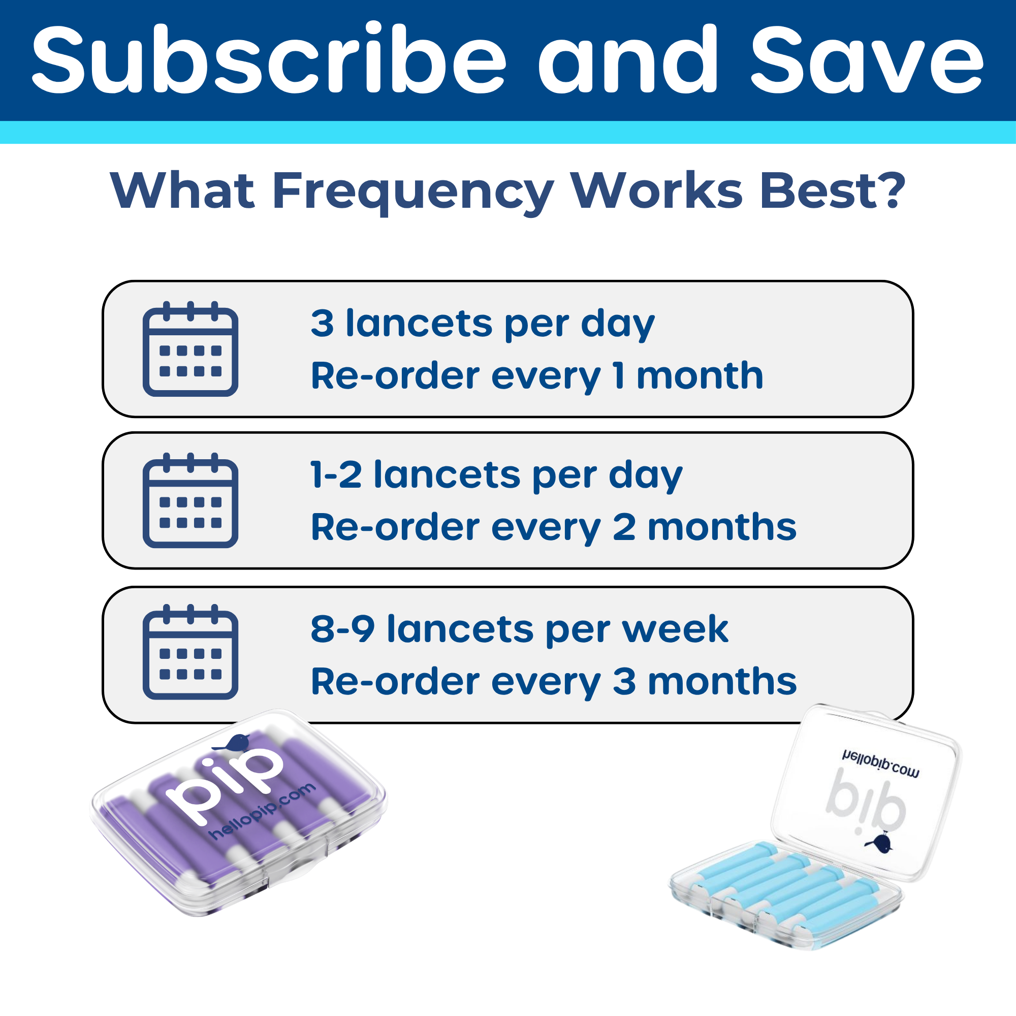 Pip All-In-One Diabetes Lancets