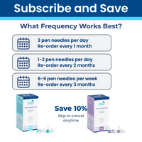 Subscribe and save 10% on Pip pen needles, skip or cancel anytime