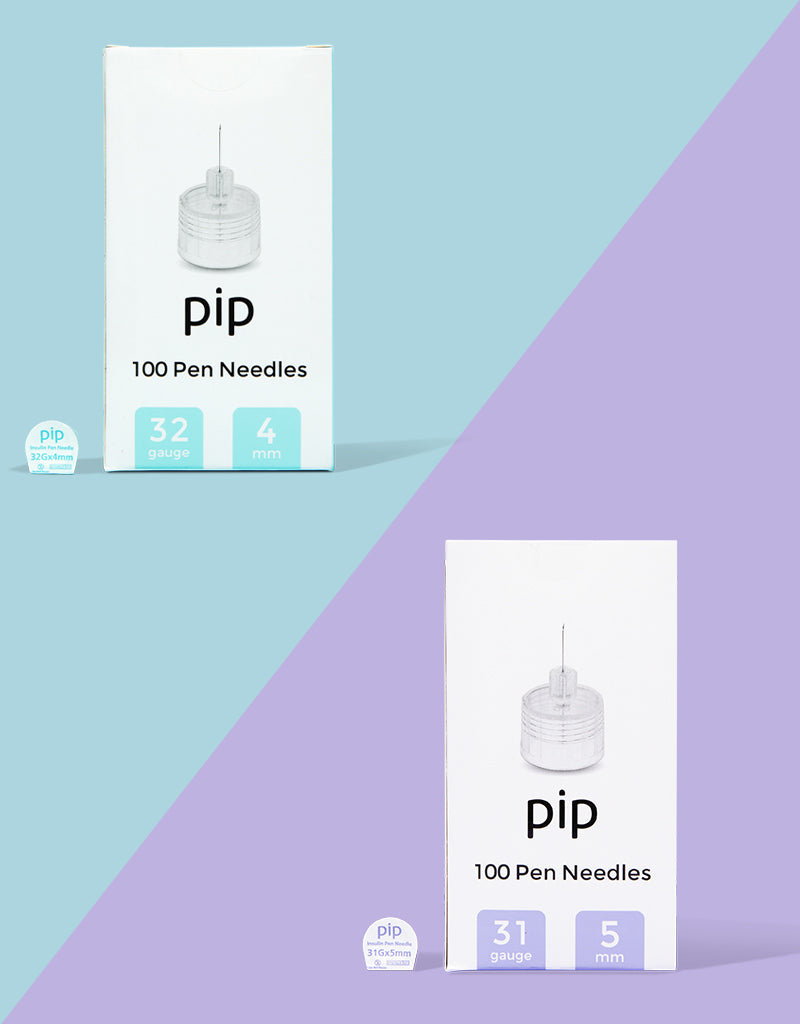 Pip Insulin Pen Needles (32G 4mm) 100 Pieces : Health & Household 